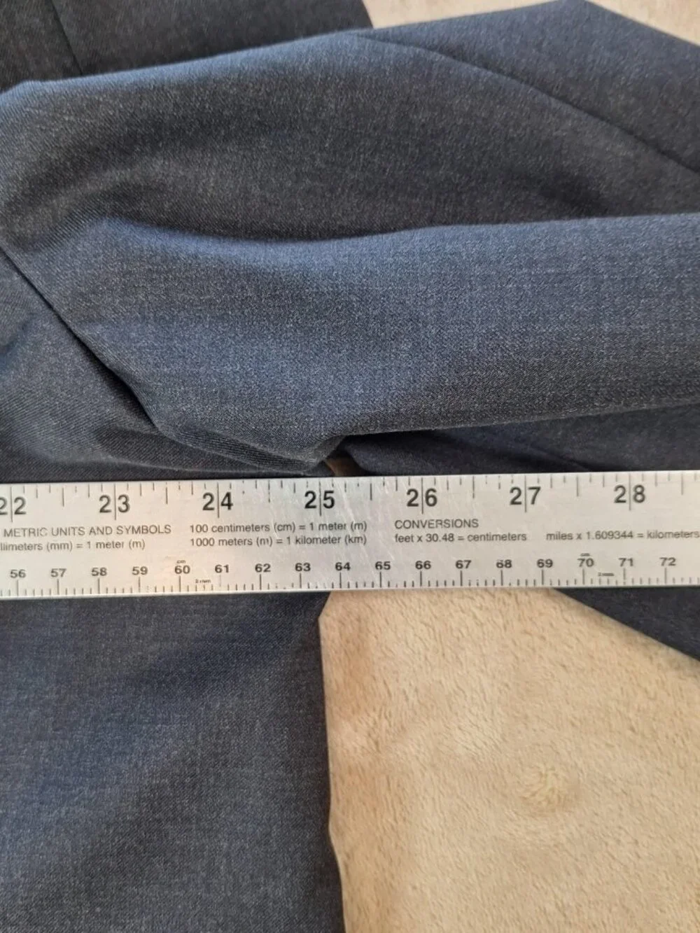 Southwick Suit Mens 52R 46W Gray Wool Double Vent 2 Button 2 Piece Formal USA